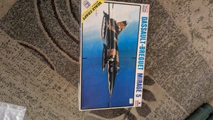 148 dassault-Brieguet mirage 5 fighter jet plastic model kit vintage scalecraft esci