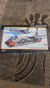 f-8 crusader 148 monogram complete in open box verified plastic model kit