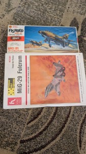 172 mig-21 fishbed mig-29 Persian golf hobbycraft hasagawa lot of two