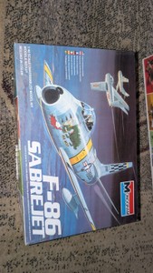 148 monogram f-86 saber jet model kit military vintage