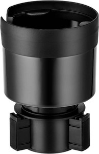 RAYMYLO Car Cup Holder Expander with Adjustable Base, Cup Holder Insert for Car Compatible with Most 3240 Oz Water Bottles 12 oz24 oz Coffee Mugs Tumblers 3.4 to 3.78 in Diameter, 1 Pack Black