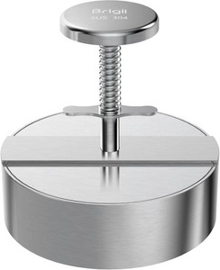 Brigii 304 Stainless Steel Burger Press,Hamburger Patty Maker, Heavy Duty Stainless Steel Burger Press for Ground Beef, Burgers (Dishwasher Safe) (BP01 PRO-5.5)