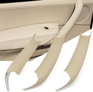 Jaronx Compatible with BMW X3 F25X4 F26 Door Handle Covers,3PCS Interior Door Pull Handle Covers for BMW X3 F25 2010-2016, X4 F26 2014-2017, Left and Right Side (Beige)