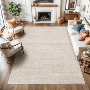 Valenrug Washable Rugs 3x5 - Stain Resistant 3x5 Area Rugs for Living Room, Non Slip Backing Printed Entryway Rugs for Bedroom, Folable Machine Washable Area Rug(3x5, Beige)