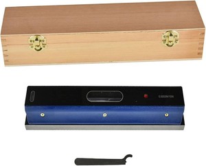 6 Inch Master Precision Level in Fitted Box for Machinist Tool, Cast iron body with Wooden Case