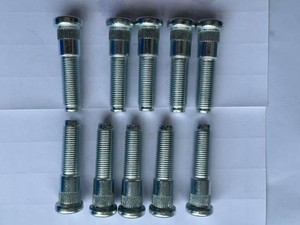 10PCS M14-1.50 Serrated Wheel Stud Bolts 610-615 - 0.62 Knurl, 2.35 Length Compatible with Select Dodge Durango, Ram 1500, Jeep Grand Cherokee Models