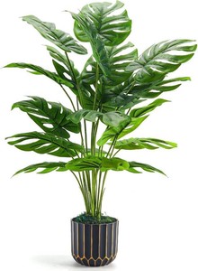 Der Rose 28 Fake Plants Tall Artificial Monstera Faux Plants Indoor Outdoor Tree for Living Room Home House Decor