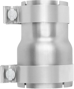 3 to 3.5 inch Exhaust Adapter with Clamp Stainless Steel, 3 ID to 3.5 ID Exhaust Reducer Connector Pipe with Clamp