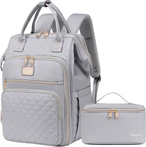 Weitars Lunch Backpack For Women,15.6 Inch Laptop Backpacks For Womens Back pack, Travel Backpacks,Work Backpack For Women (Gray)