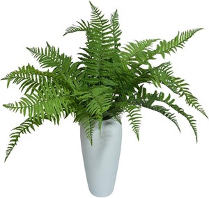 30 Fake Ferns Plants with 24 Fronds Faux Boston Fern Realistic Artificial Greenery Stems for Vase Home Decor Indoor 2Pcs