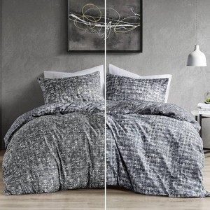 Comfort Spaces Twin Comforter Set - Grey Dorm Bedding for All Season, Ultra Soft 2 Pieces Reversible Comforter with 1 Matching Sham, Easy Care, Machine Washable, TwinTwin XL