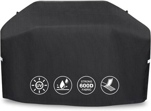 Grill Cover 70 Inch - 600D Waterproof Heavy Duty Outdoor Grill Cover for Weber Genesis and Genesis II 400 Series,All Weather Protection Compatible for Char-Broil,Nexgrill,Dyna-glo and More