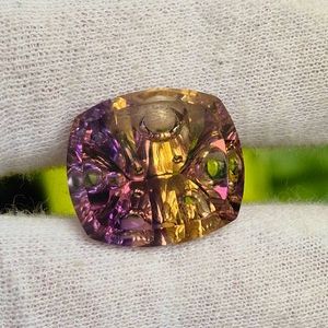 20.20 Carat Fantasy Cut Natural Ametrine by Award-Winning Gem Cutter Thomas Trozzo; Retail Value $4,040 *VIDEO*