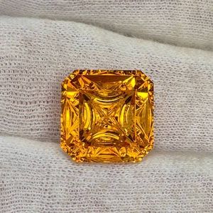 11.45 Carat Fantasy Cut Natural Citrine; Retail Value $2,863 *VIDEO*