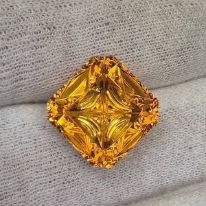 11.45 Carat Fantasy Cut Natural Citrine; Retail Value $2,863 *VIDEO*