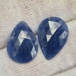 23.28 Carat Total Weight Natural Sapphire Slice Pair