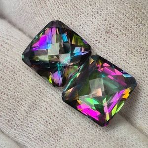 19.52 Carat Mystic Topaz Pair Retail Value $976 VIDEO