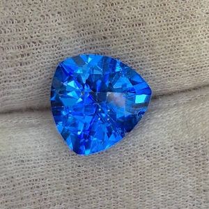 9.33 Carat Johnny Wang Glacier Blue Topaz Retail Value $467 VIDEO