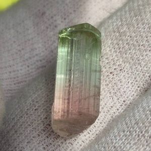 10.97 Carats Natural Watermelon Tourmaline Crystal Specimen Retail Value $900 VIDEO