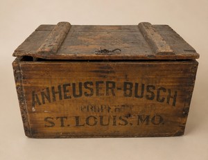 Antique Anheuser Busch Wooden Beer Crate