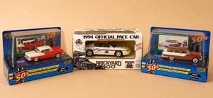 Vintage Car Scale Model LOT Fabulous 50s 1955 Chevy 143, Pontiac 143, 1994 Monte Carlo Official Pace Car