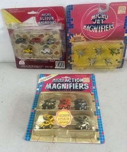 Micro Action Magnifiers and Jet Magnifiers Mico Mini Cars and Planes 1980s