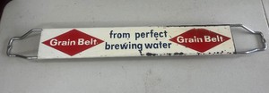 Vintage Grain Belt Beer Door Push Sign