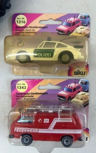 German Matchbox Style Cars and Tire Cup Holder