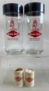 Grain Belt Beer Salt and Pepper Shakers Two Sets