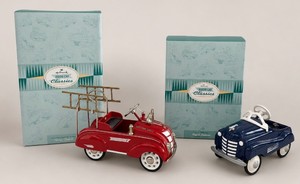 Two Hallmark Kiddie Classics- 1941 Fire Truck and 1955 Royal Deluxe Original Boxes