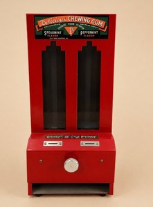 Vintage Jolly Good Industries 1 Cent Spearmint  Peppermint Chewing Gum Vending Machine
