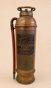 Vintage Copper and Brass Underwriters Fire Extinguisher