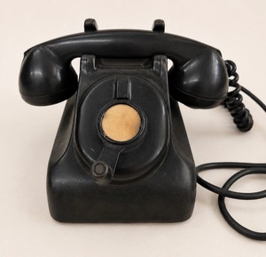 Vintage 1930-50s Leich Bakelite Hand Crank Magneto Telephone