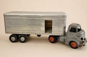 Vintage Wyandotte Pressed Steel Truck with Trailer