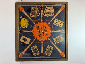 Vintage 1930s-1950s Ante-Up-Rummy Board