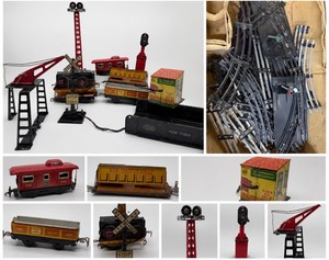 Tin Litho Train and Track LOT