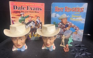 Vintage Roy Rogers King of the Cowboys hard plastic mug F&F Mold & Die Works 1950s