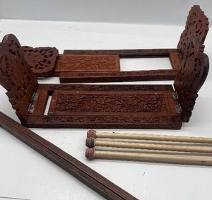 Adjustable Wood Book Ends lot