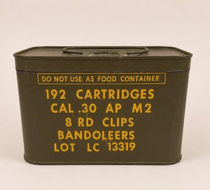 Military Surplus Spam Can Ammo Container CAL .30