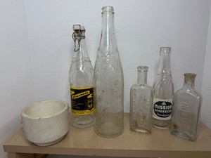 Lot of Vintage Bottle and Crock