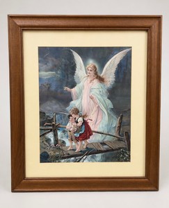 Angel and Children Framed Artwork