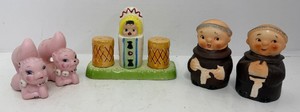 Salt and Pepper Shakers Set Vintage Collectible Characters