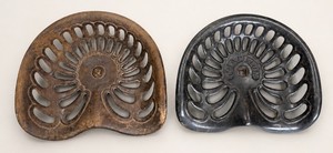 Cast Iron Tractor Seats Lot of 2 Vintage