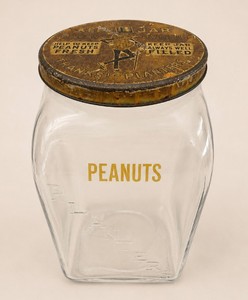 Vintage 1930-1940s Planters Peanuts Streamline General Store Counter Display Jar