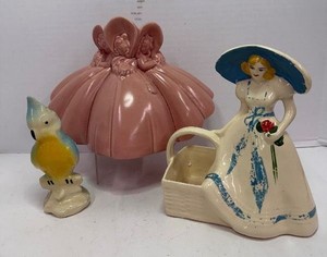 Vintage Haeger Pottery planter vase Southern Belles Pottery Lot