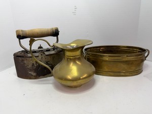 Sad Iron and Brass Lot