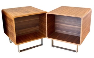 Walnut End Tables - Baptisia by Scandinavian Designs (Lot of 2)