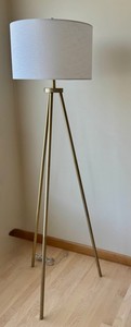 Tripod Floor Lamp 61 Tall Brass Finish