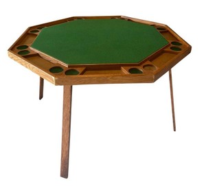 LFR - Vintage Poker Table Octagonal Game Table