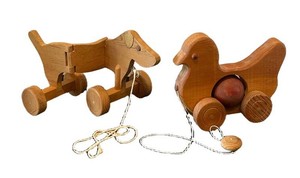 LFR - Wooden Pull Toy Animal Pair Mixed Lot